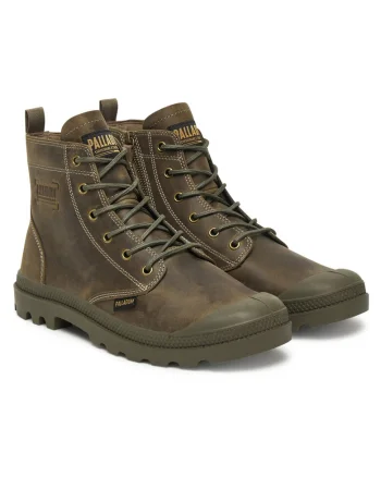 Ghete barbati  Pampa Zip Lth Legacy, piele naturala, verde, set de bocanci