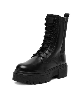 Ghete dama CEO-WB-ADELA-02,  Piele naturala, Negru
