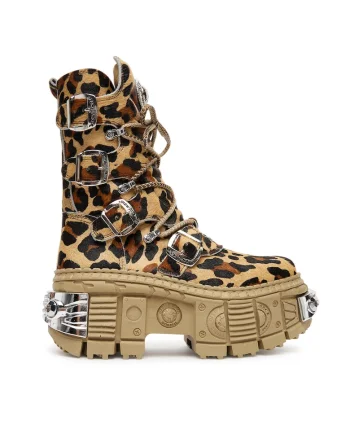 Ghete dama piele naturala  Leopard