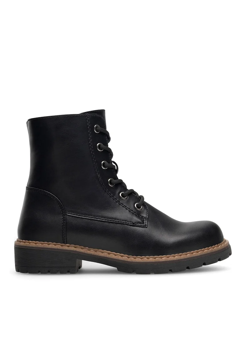 Ghete dama WS5866-26,  Piele ecologica, Negru,