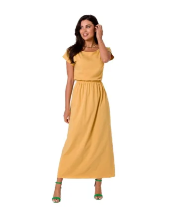 Rochie maxi cu elastic in talie,