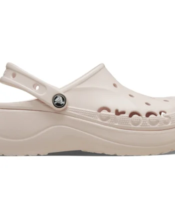 Saboți Crocs Baya Platform Clog Roz - Barely Pink