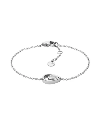 Bratara cu talisman zirconia, Argintiu