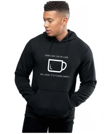 Hanorac Barbati Negru - Cup of care