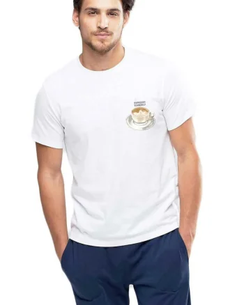 Tricou barbati alb - Espresso Yourself I