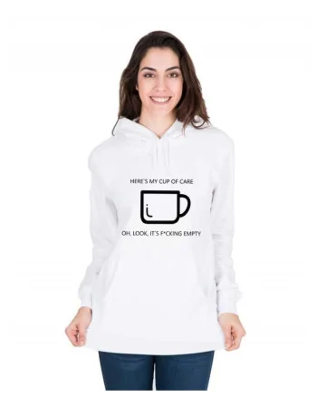 Hanorac dama alb - Cup of care