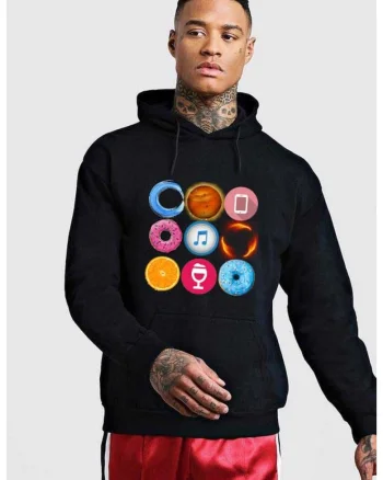 Hanorac Barbati Negru - Circle