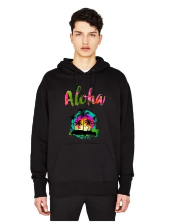Hanorac Barbati Negru, Aloha Exotic
