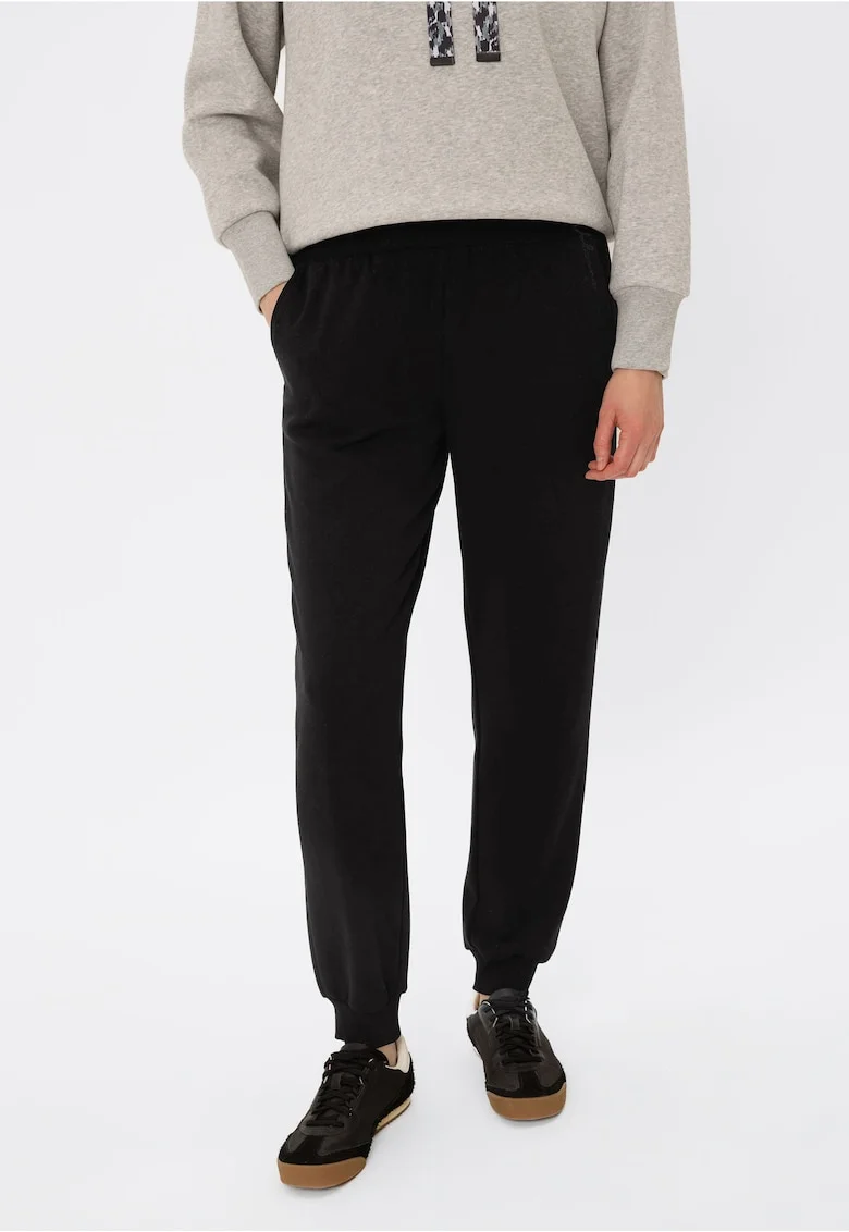 Pantaloni de trening dama,  N-Silo, Regular Fit, Negru