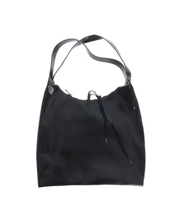 Geanta shopper neagra cu design minimalist