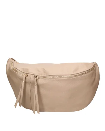 Borseta de piele Caelia, Maro taupe