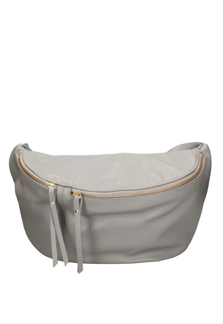 Borseta de piele Caelia, Gri