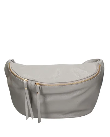 Borseta de piele Caelia, Gri