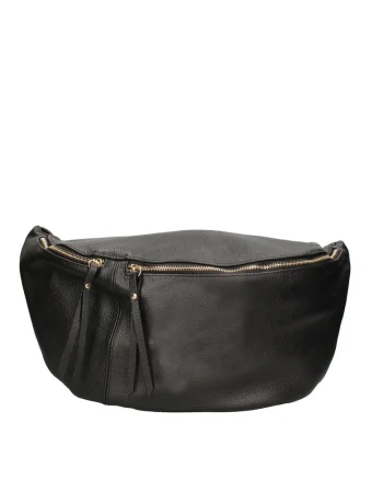 Borseta de piele Caelia, Negru