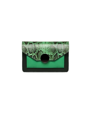 Geanta Ivona Dama Piele naturala,  verde
