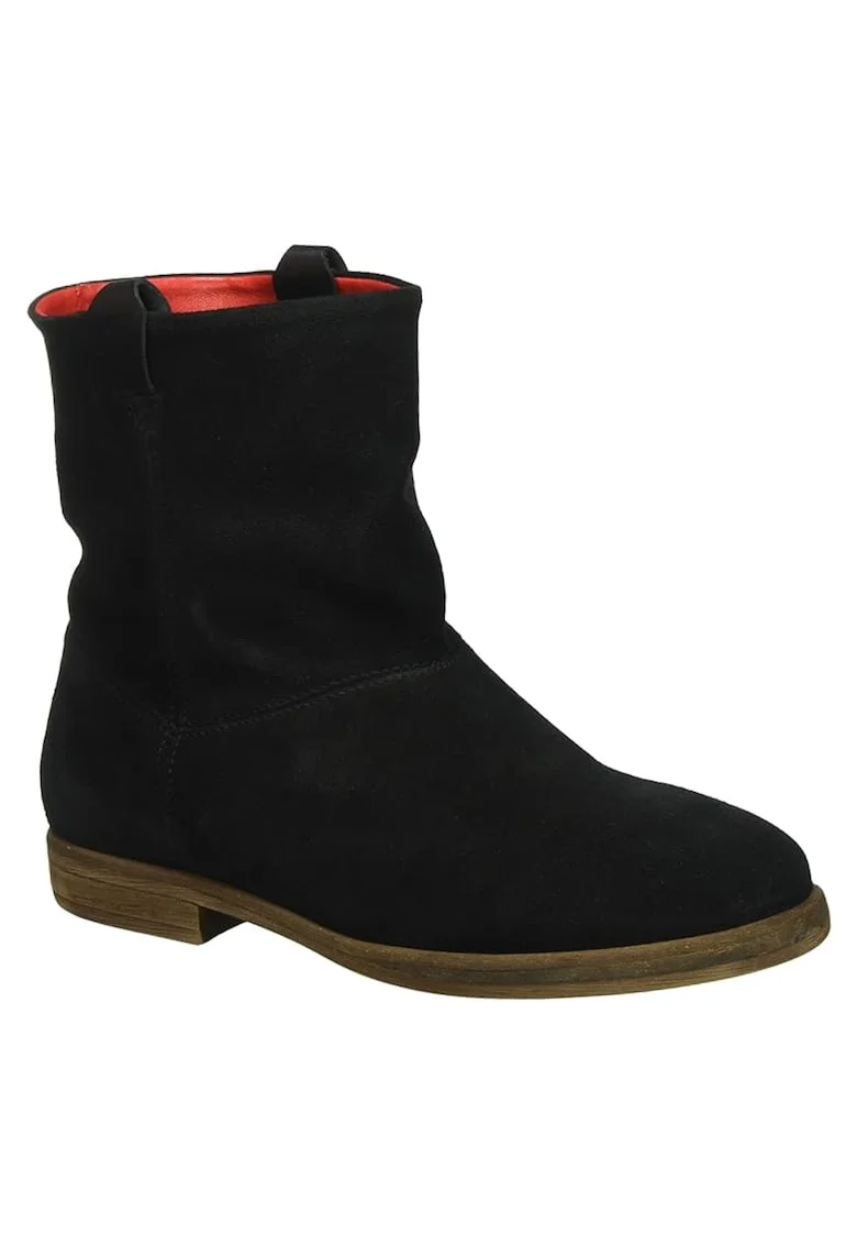Botine dama,  Piele naturala, Negru,