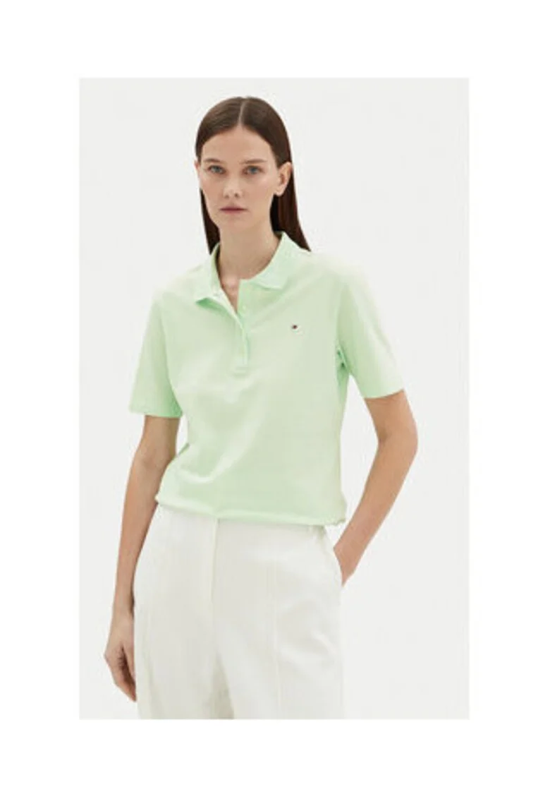 Polo Dama,  bumbac, verde, Verde