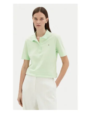 Polo Dama,  bumbac, verde, Verde