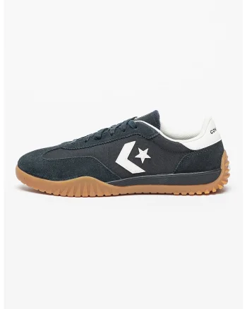 Pantofi sport de piele intoarsa cu logo, Bej/Negru stins