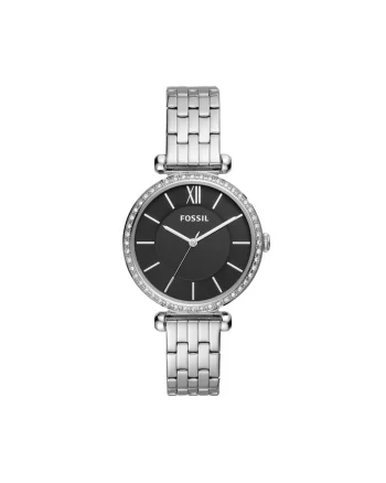 Ceas quartz decorat cu cristale, Argintiu