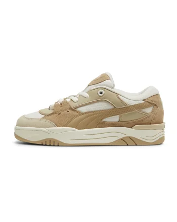 Pantofi sport unisex cu detalii din piele intoarsa ecologica 180, Bej/Crem