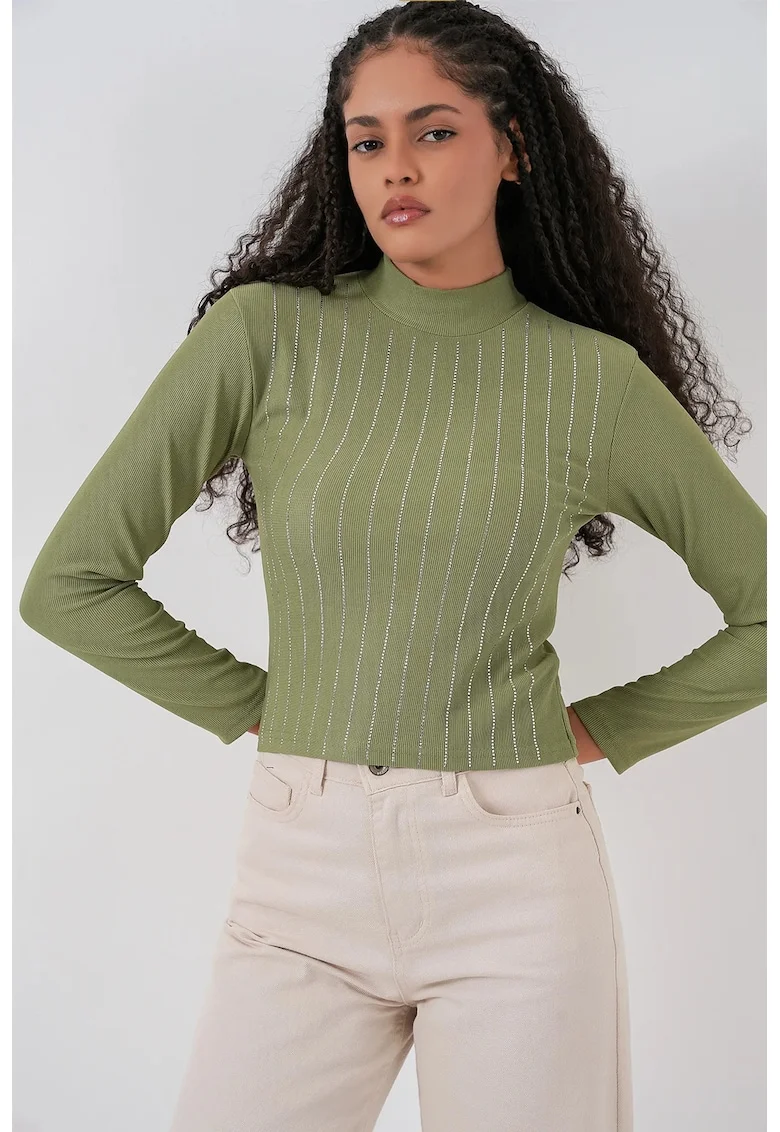 Bluza dama, HiCCUP, Jerseu, Verde pin
