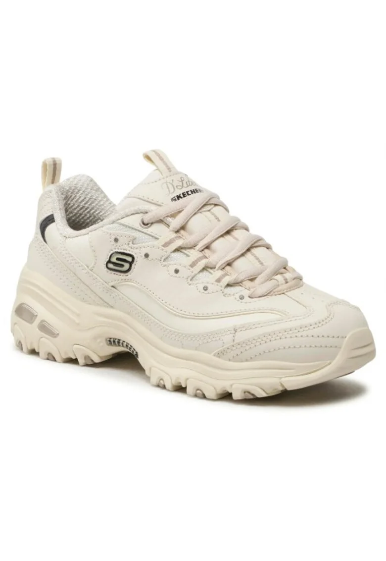 Pantofi sport din piele cu logo D'Lites Fresh Start, Alb, Alb