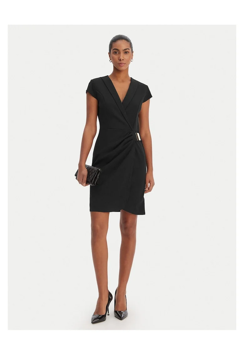 Rochie Femei,  Poliester, Negru, Negru