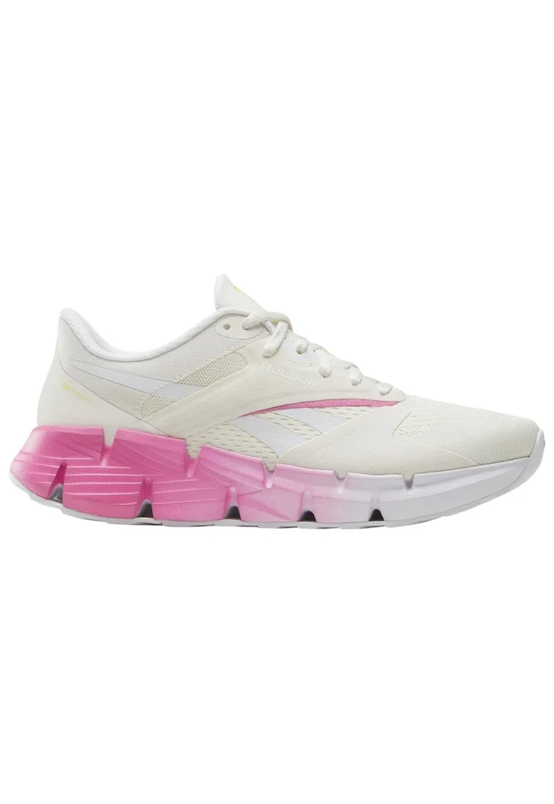 Pantofi sport dama  Zig Dynamica 5, alb-roz, plasa si textil, tehnologie ZigTech, brant LuxComfort