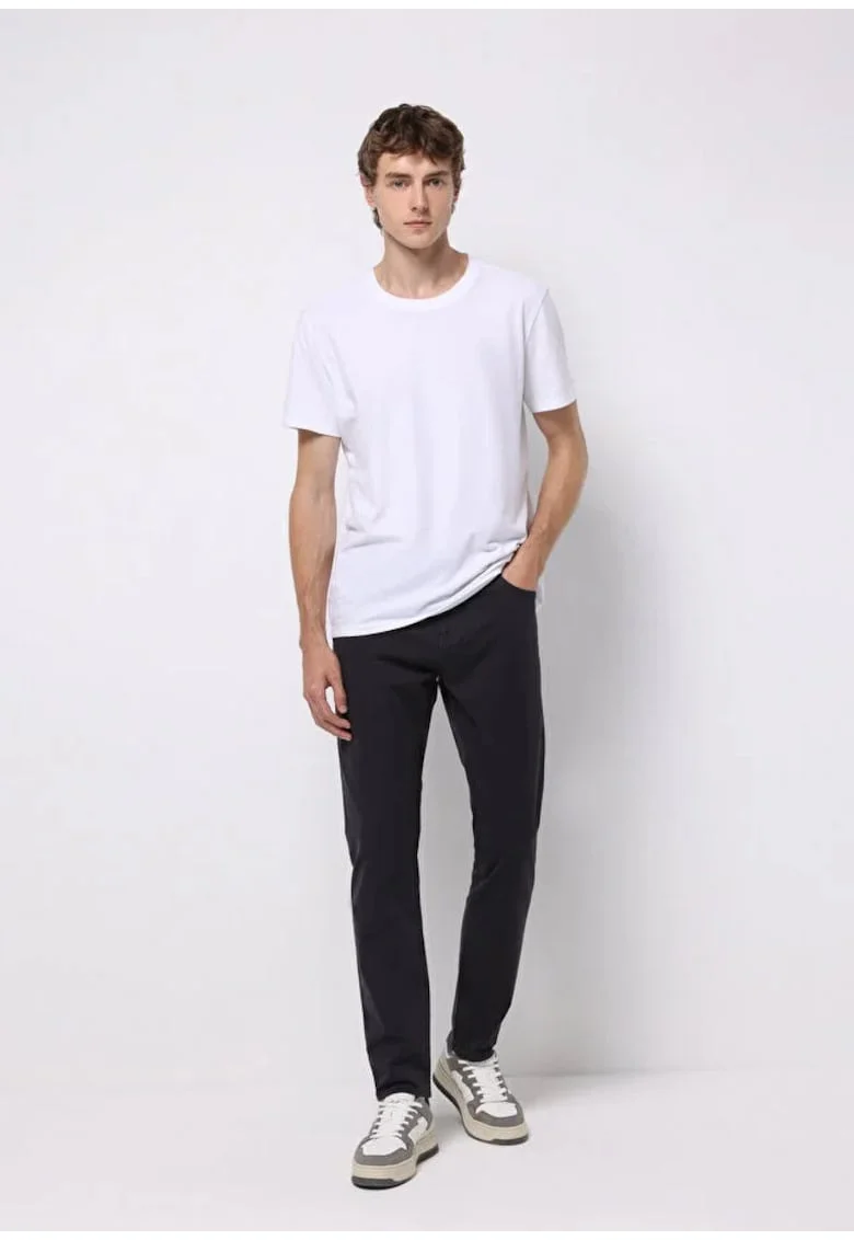 Pantaloni barbati  straight fit, negru, Negru