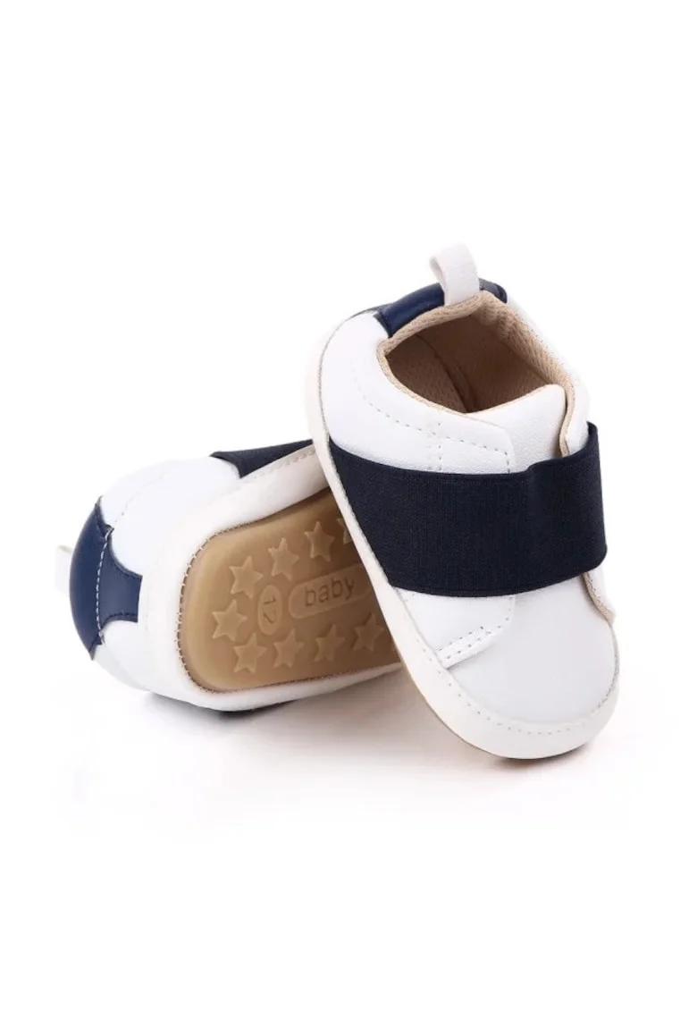 Pantofi  Cu Banda Elastica, Casual, Piele ecologica, Baieti, Alb