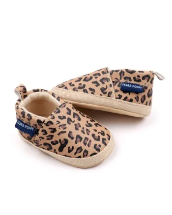 Balerini  Cu Imprimeu Leopard, Casual, Piele ecologica, Fete, Fara inchidere, Maro