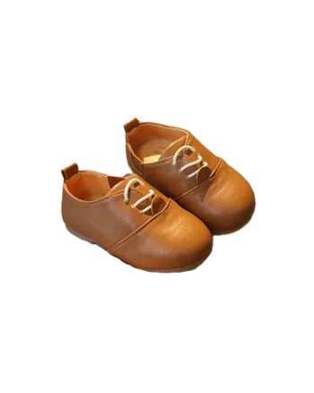 Pantofi  Eleganti, Pentru Baietei, Piele ecologica, Siret, Maro