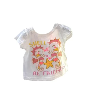 Tricou  - Be Friends, Maneca scurta, Bumbac, Fete, Multicolor