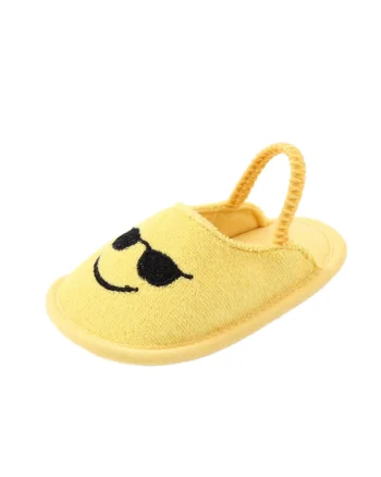 Pantofi  Decupati, Emoticon, Textil, Fete, Galben