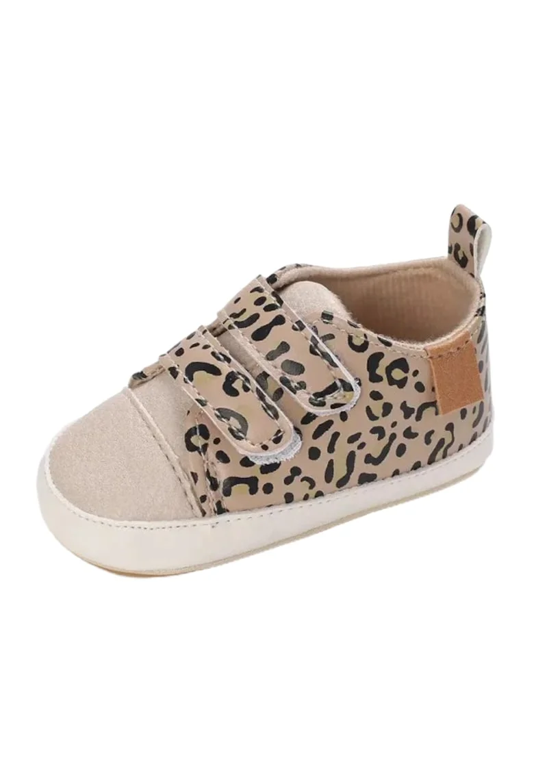 Pantofi  Leopard, Elegant, Piele ecologica, Fete, Multicolor