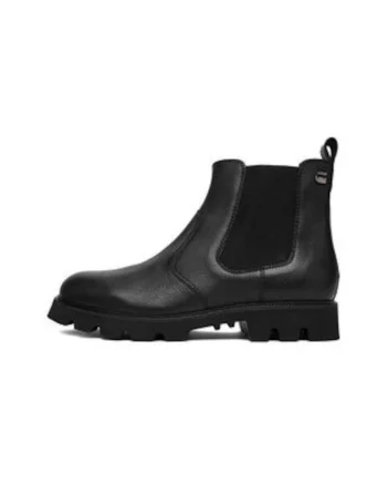 Ghete  negru, piele, Negru