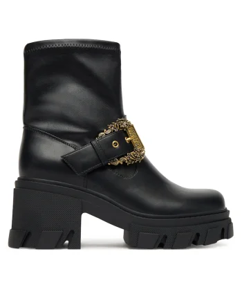Botine  piele ecologica, Negru