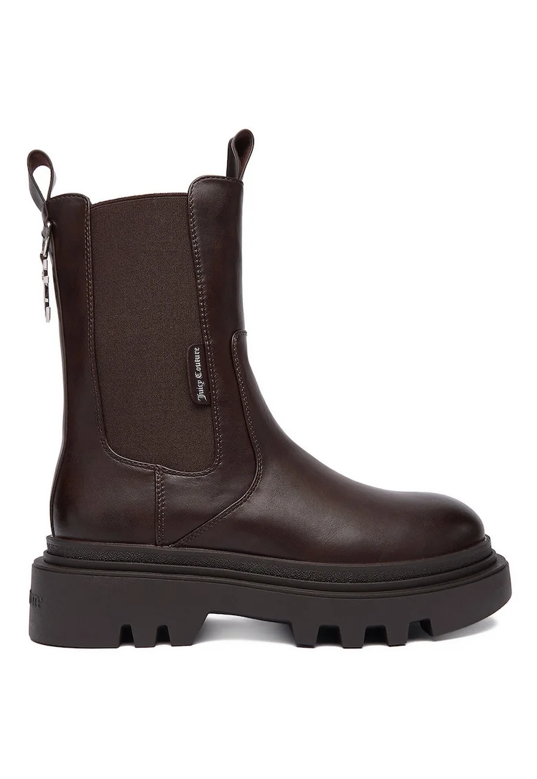 Botine dama,  tesatura, maro, Maro