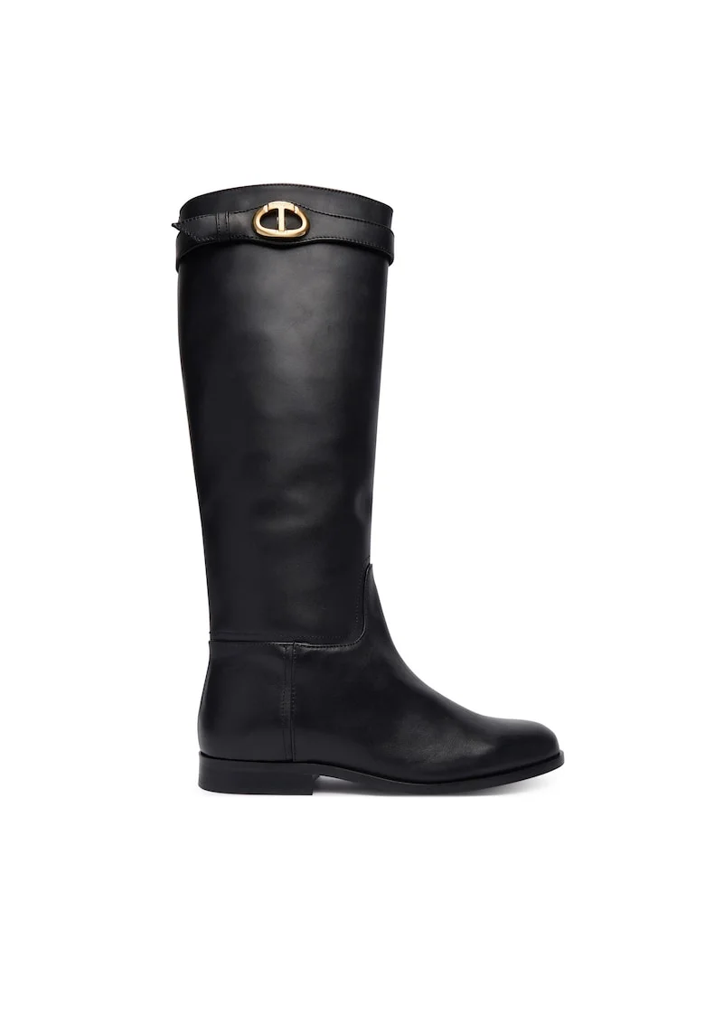 dama,  piele naturala, Negru