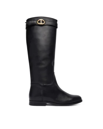 dama,  piele naturala, Negru