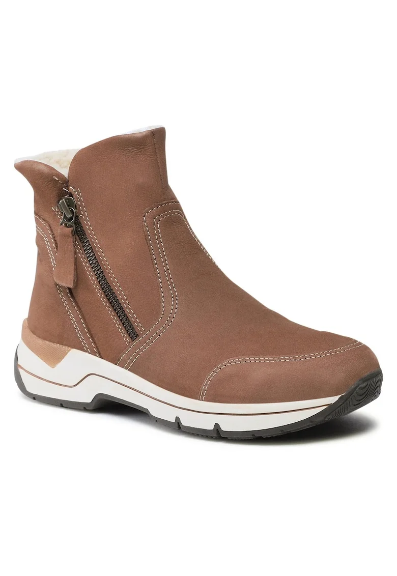 Botine dama,  piele naturala, maro, Maro