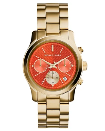 Ceas cronograf auriu Runway, de dama,