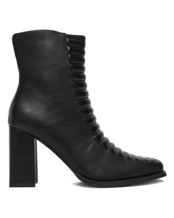 Botine  material negru, Negru