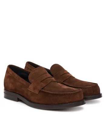 Mocasini barbati,  Dark Brown 204, piele naturala