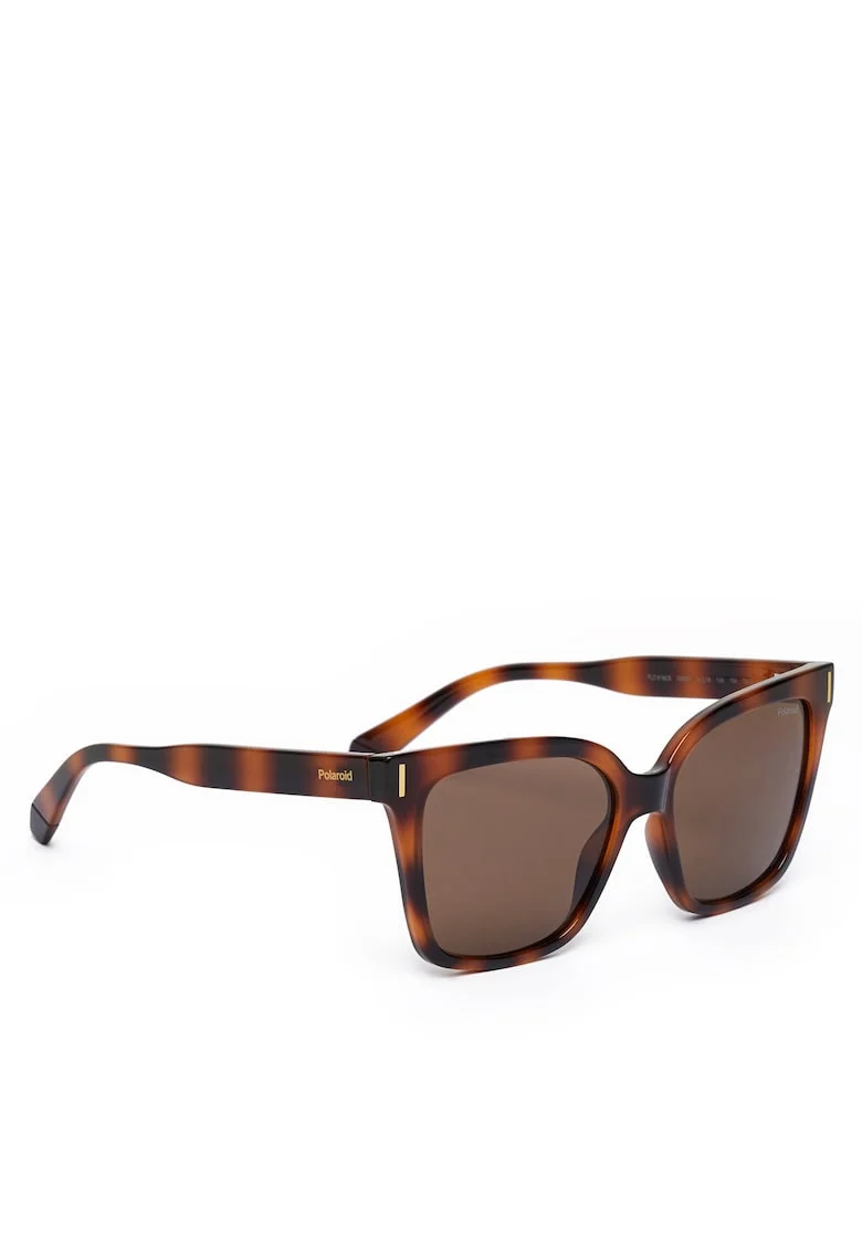 Ochelari de soare dama  material plastic, Maro