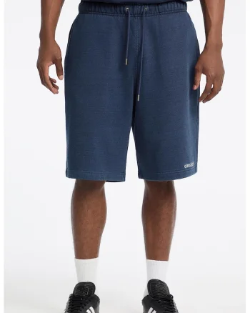 Bermude sport relaxed fit de bumbac, Albastru