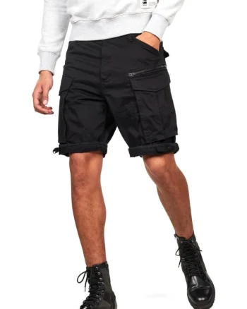 Pantaloni scurti pentru barbati,  Bumbac/Elastan, Negru,