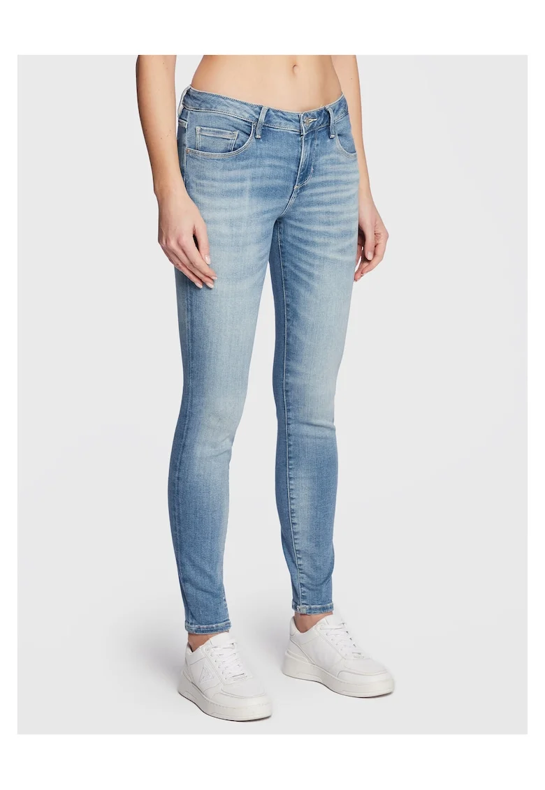 Blugi skinny fit cu aspect prespalat Annette