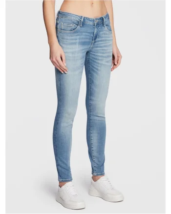 Blugi skinny fit cu aspect prespalat Annette